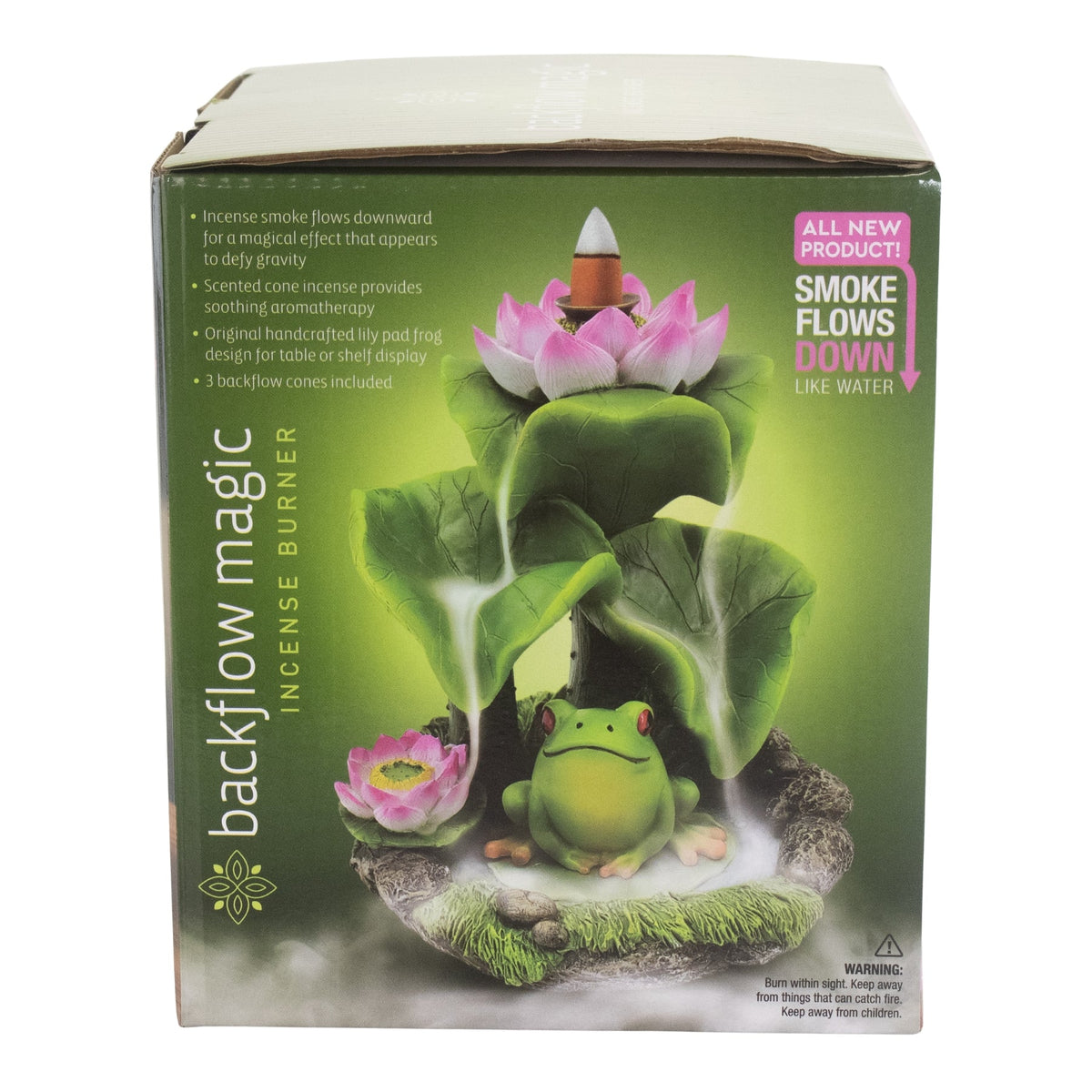 Frog & Lotus Backflow Incense Burner