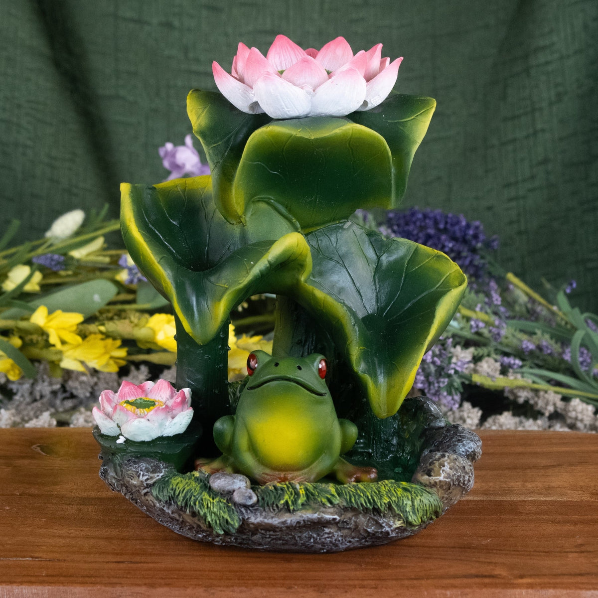 Frog & Lotus Backflow Incense Burner