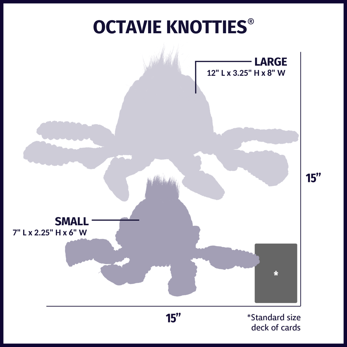 Octavie the Octopus Knottie® Plush Dog Toy