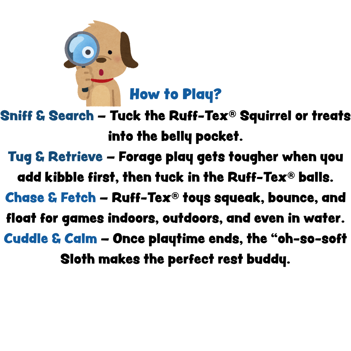 Snuggle & Zoom™ Sloth & Squirrel Enrichment Dog Toy