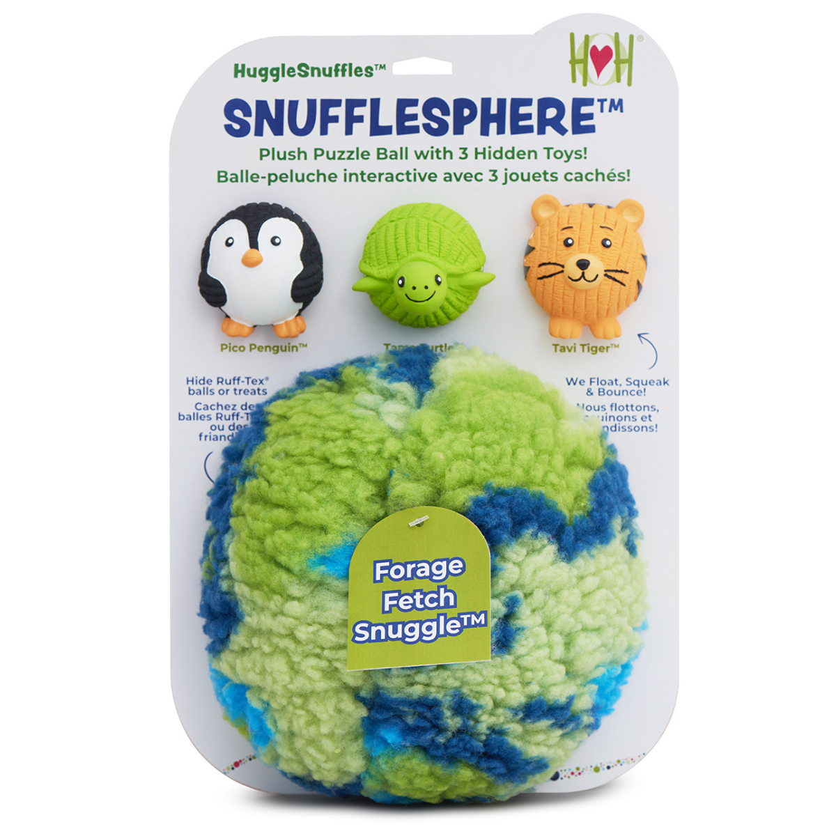 HuggleSnuffles™ SnuffleSphere™ Interactive Dog Puzzle Ball