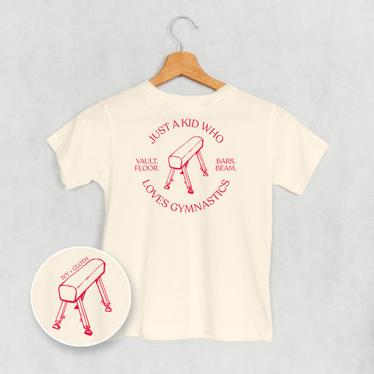 Just a Kid Who Loves Gymnastics Tee & Sweatshirt