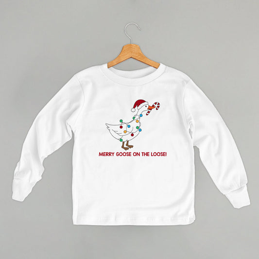 Merry Goose on the Loose Kids Tee & Sweatshirt