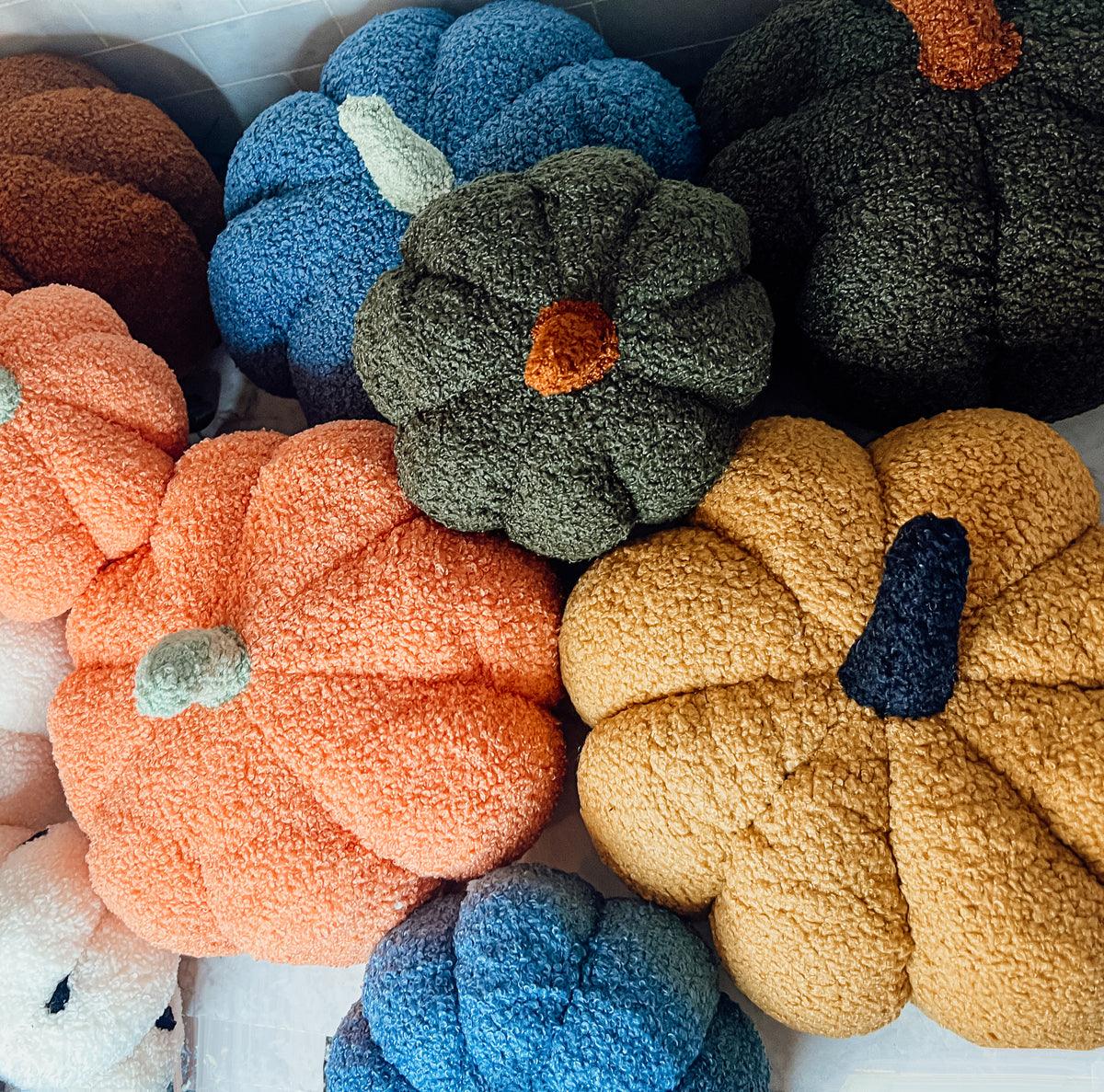Plush Teddy Velvet Pumpkins