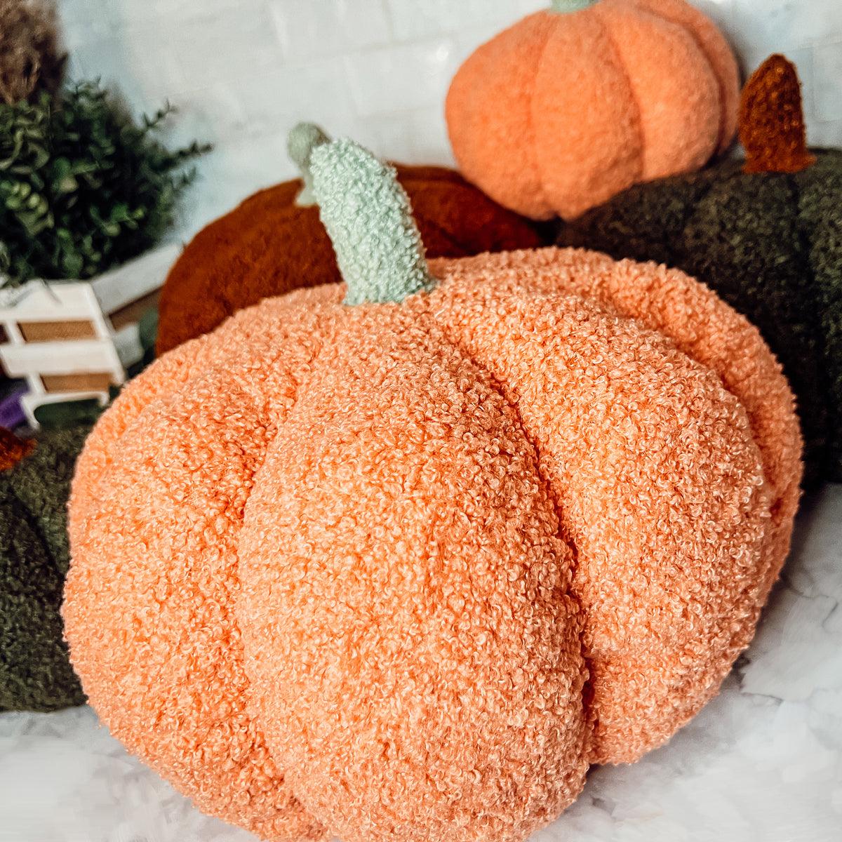 Plush Teddy Velvet Pumpkins