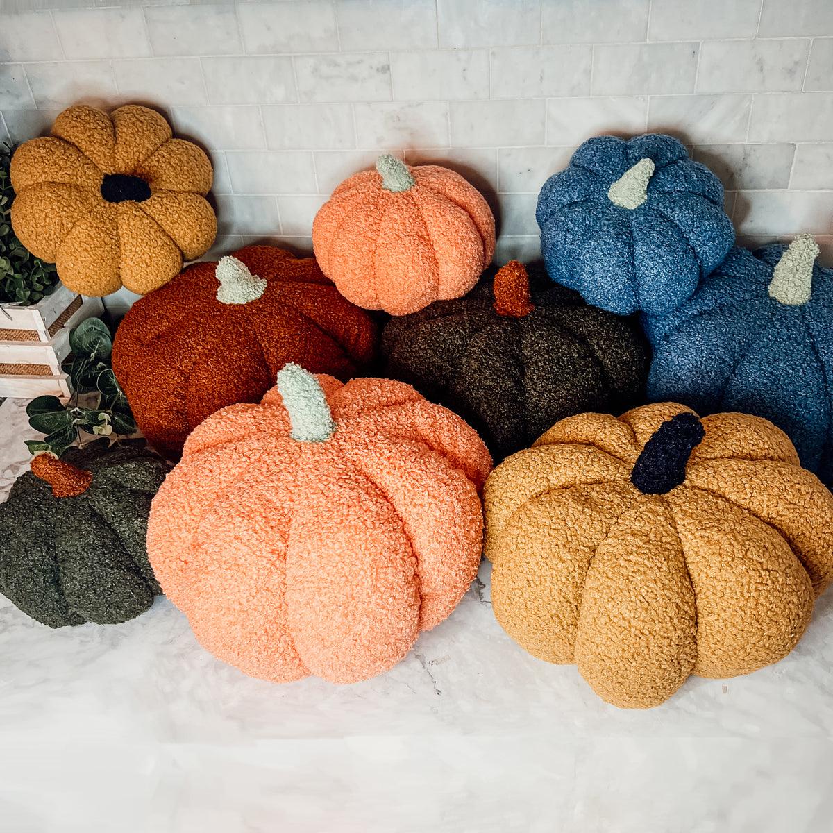Plush Teddy Velvet Pumpkins