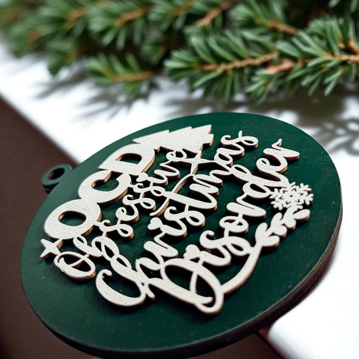 Obsessive Christmas Disorder Wooden Ornament | 12 Colors