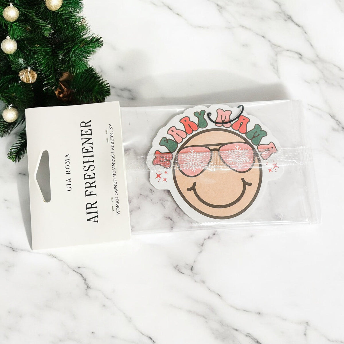 Merry Mama Christmas Car Air Freshener