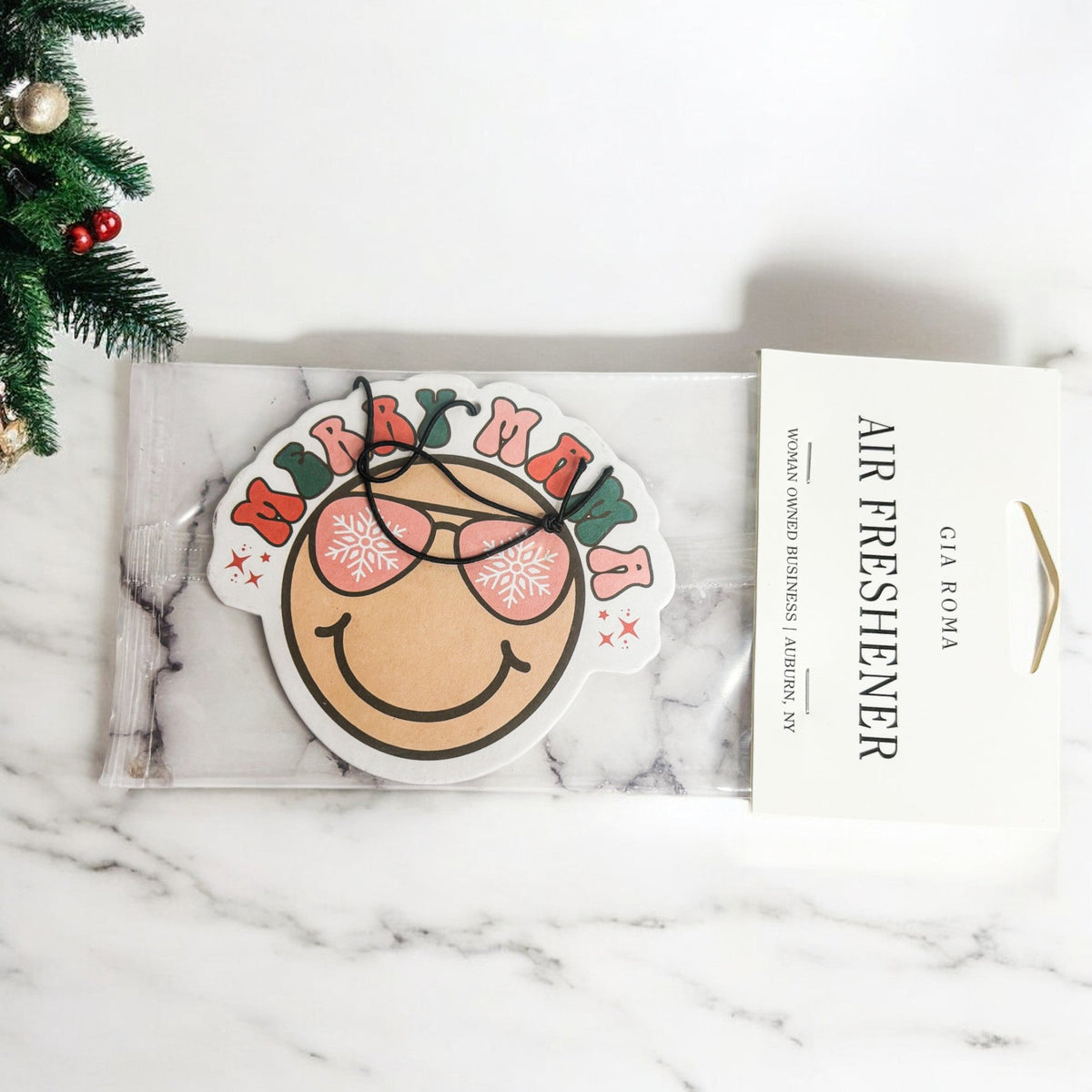 Merry Mama Christmas Car Air Freshener