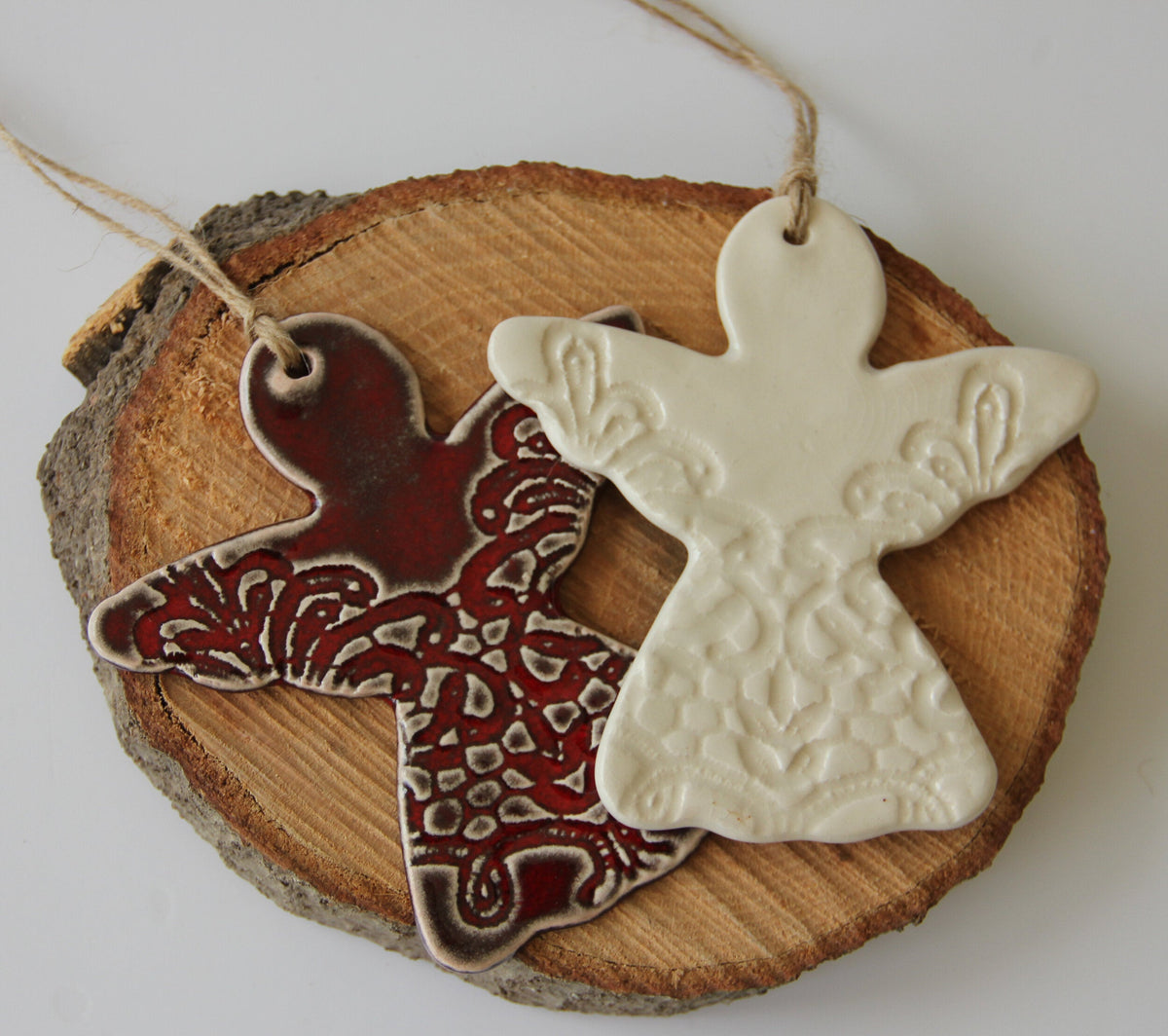 Handmade Lace Angel Ornament