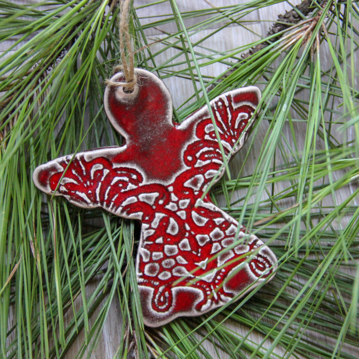 Handmade Lace Angel Ornament