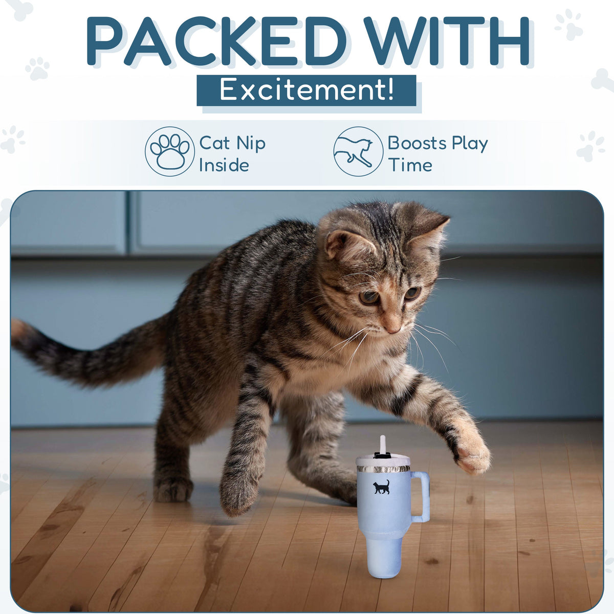 Give your pup a cup of their own with this plush tumbler dog toy featuring a built-in squeaker, soft exterior, and adorable drink-inspired design.