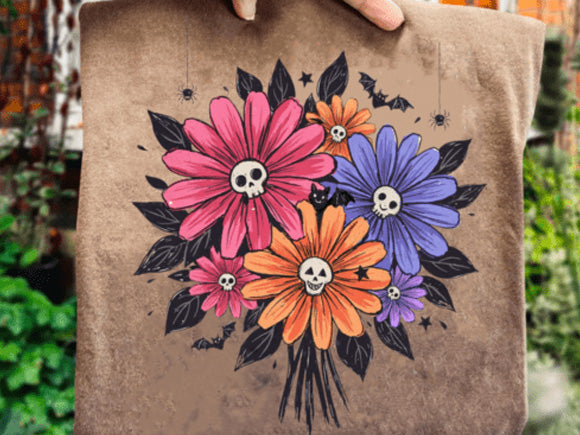 Skelly Daisies Graphic Tee