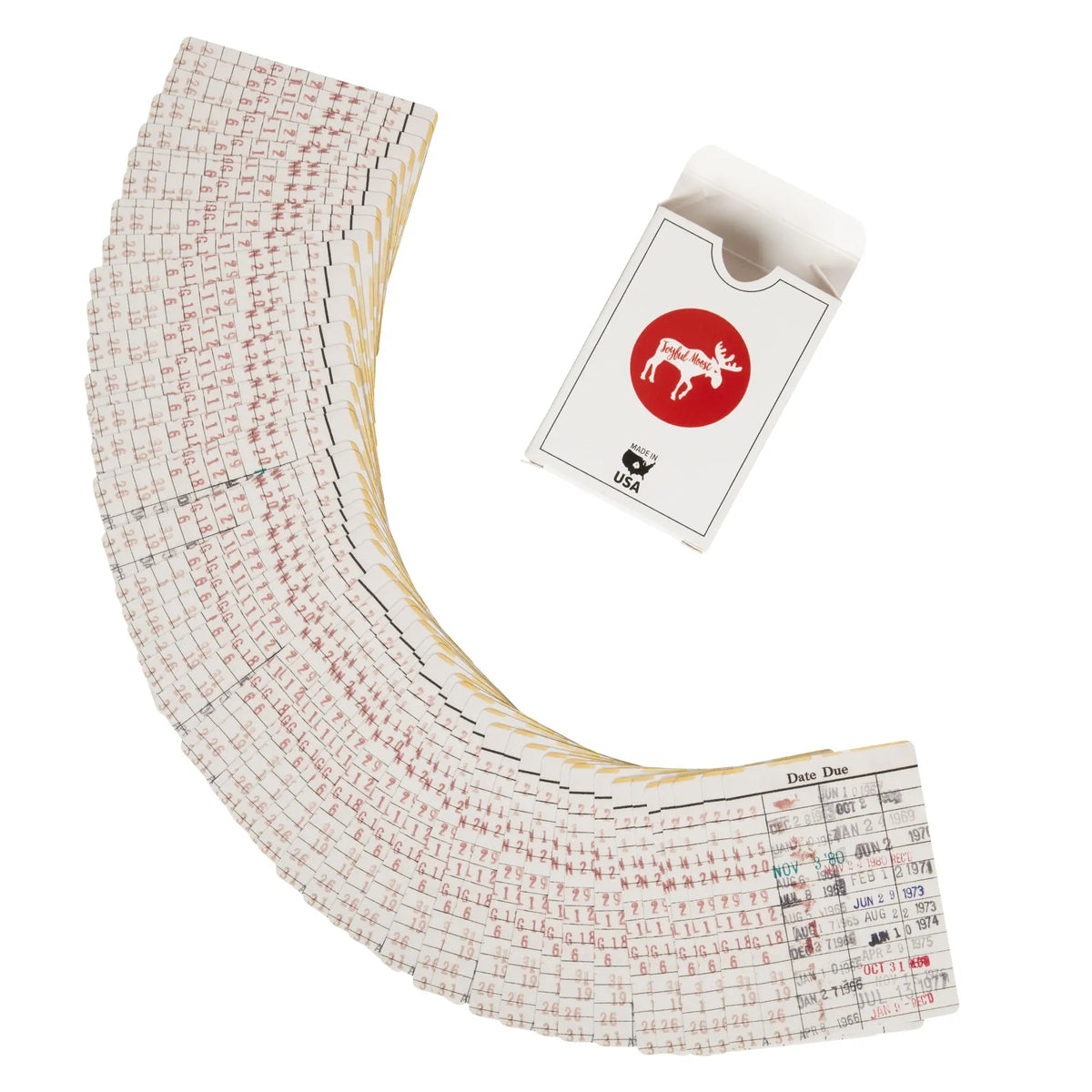 Library Book Card Playing Cards