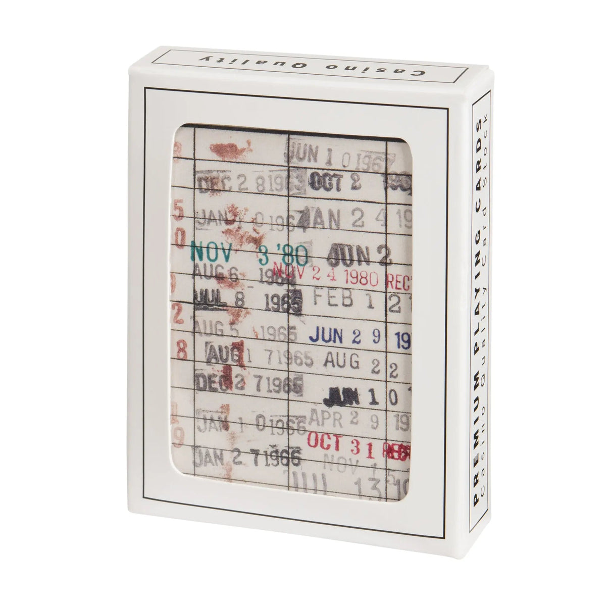Library Book Card Playing Cards