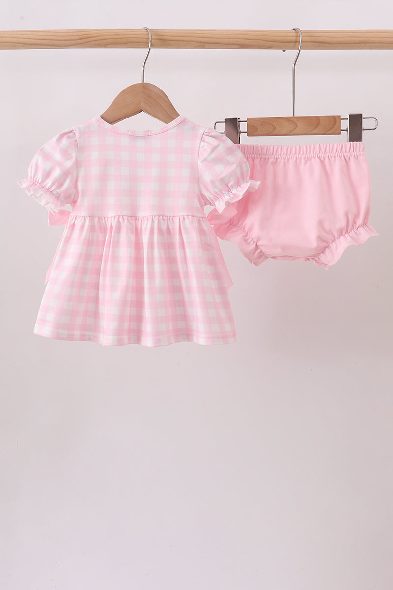 Mallard Duck Pink Gingham Bloomer Set