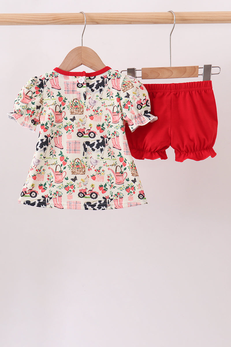 Little Homestead Ruffle Bloomer Set