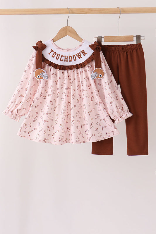 Friday Night Touchdown Ruffle Pant Set