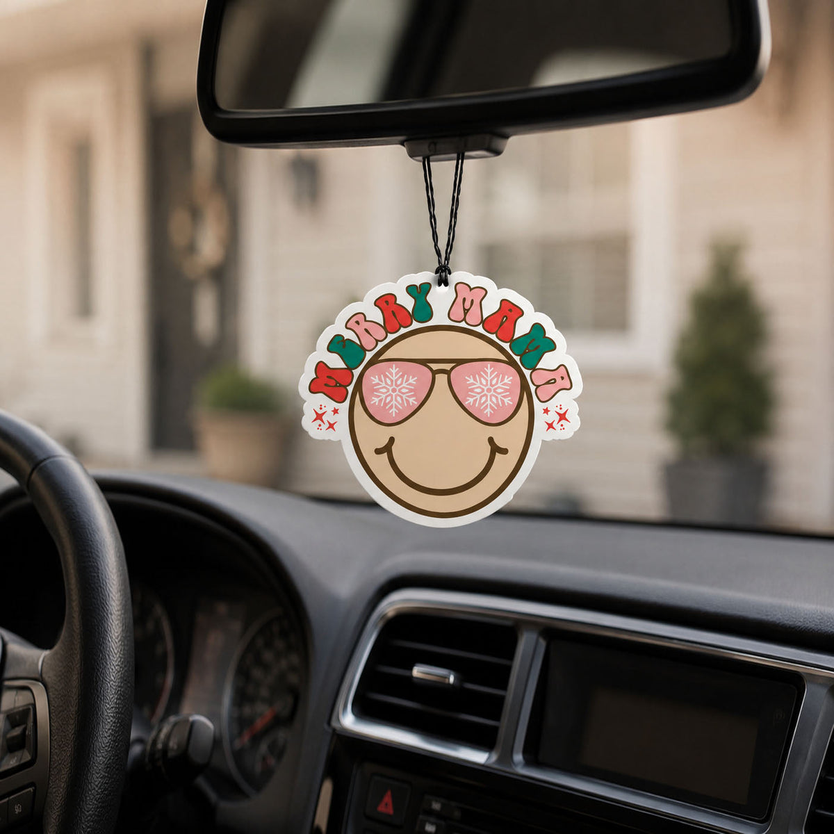 Merry Mama Christmas Car Air Freshener