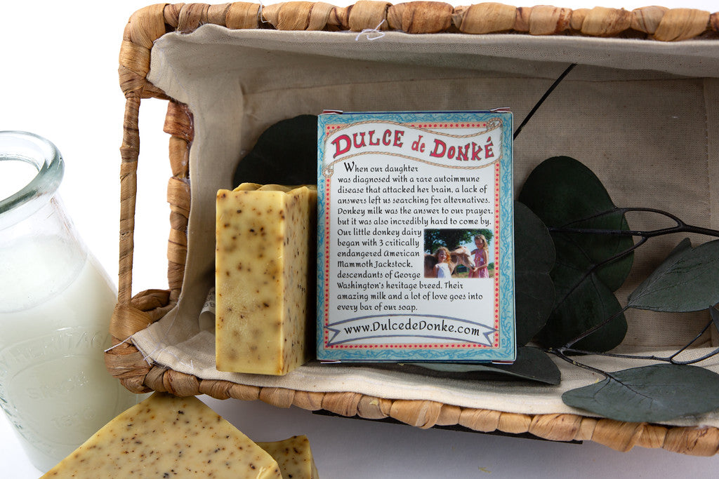 Rosemary Mint Donkey Milk Bar Soap, 4.5 oz
