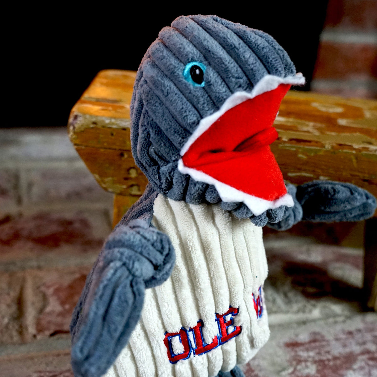 Ole Miss Tony Landshark Knottie® Plush Dog Toy