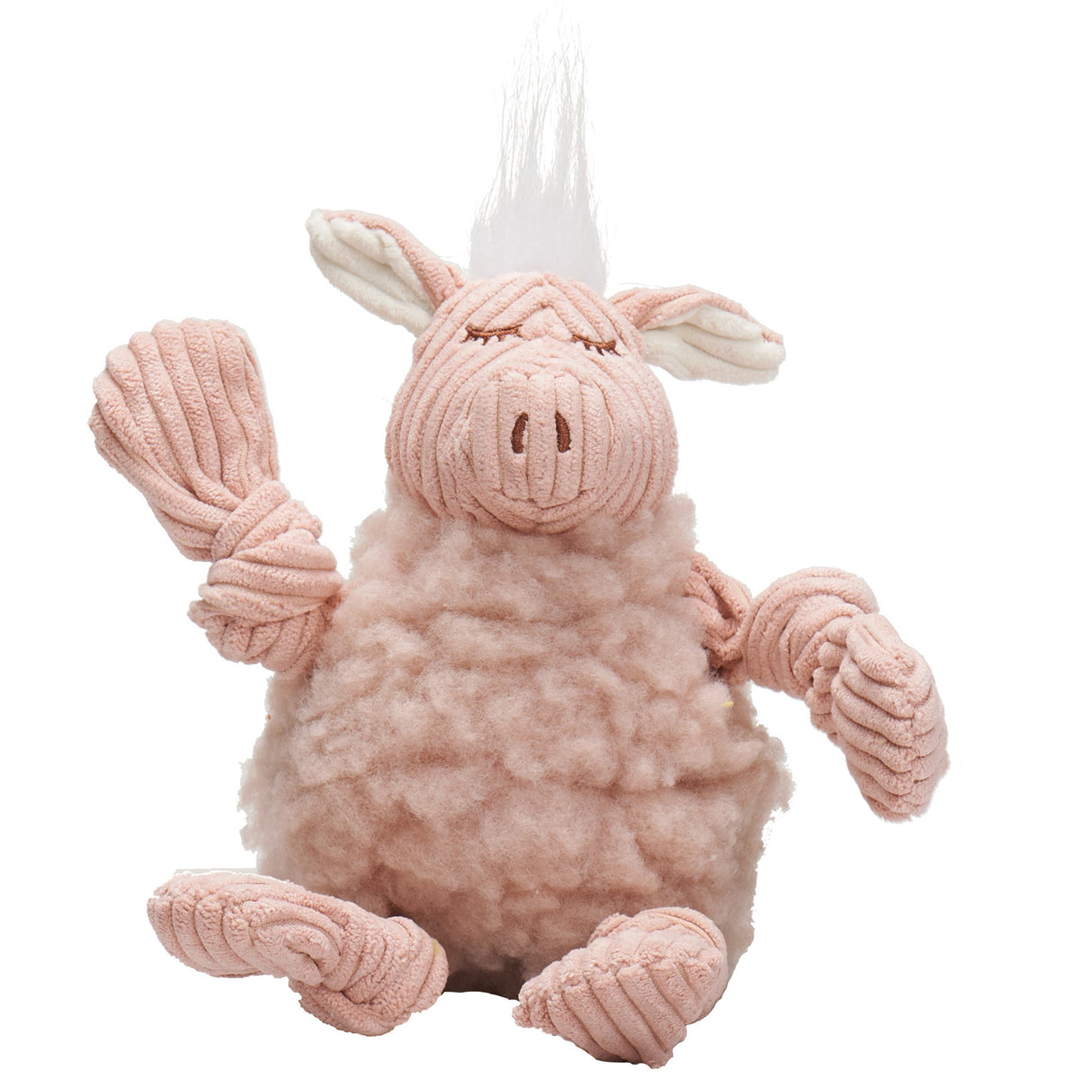 Penelope Pig FlufferKnottie™ Plush Dog Toy | HuggleHounds
