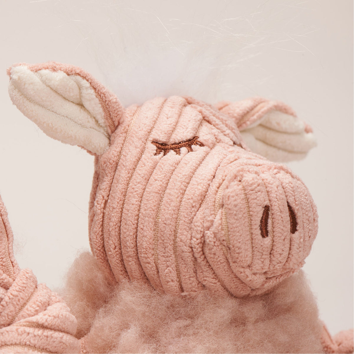 Penelope Pig FlufferKnottie™ Plush Dog Toy | HuggleHounds
