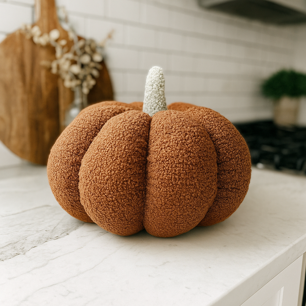 Plush Teddy Velvet Pumpkins