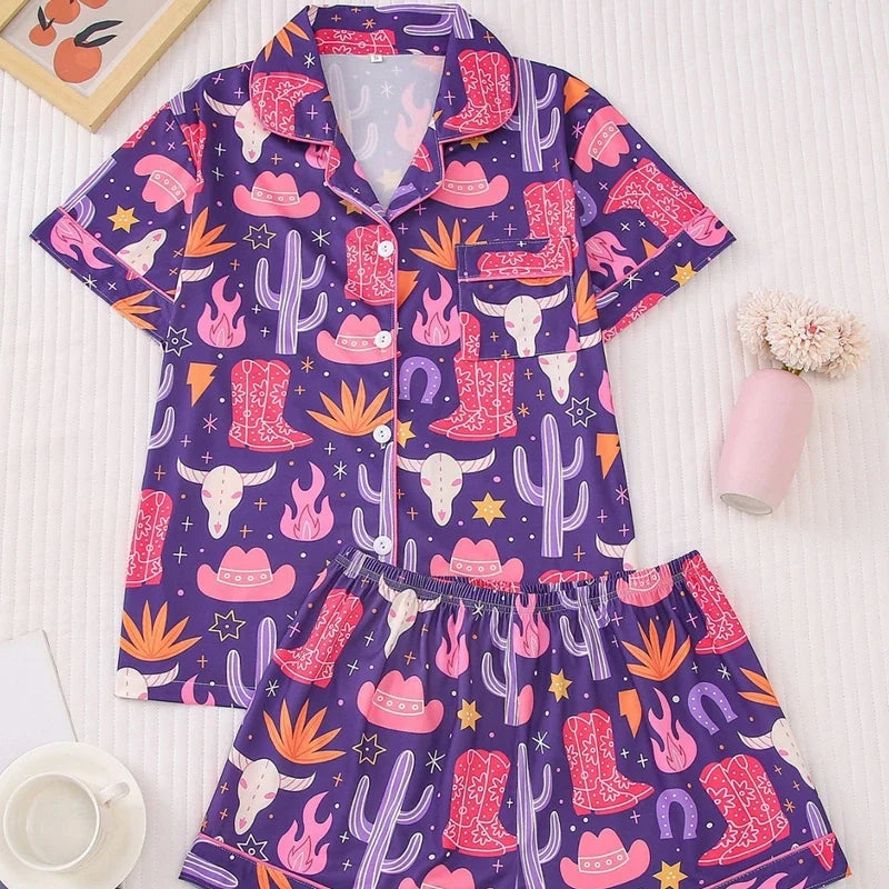 Texas Hold'em Pajama Set — For the Wild Bronco-Riding Mermaid