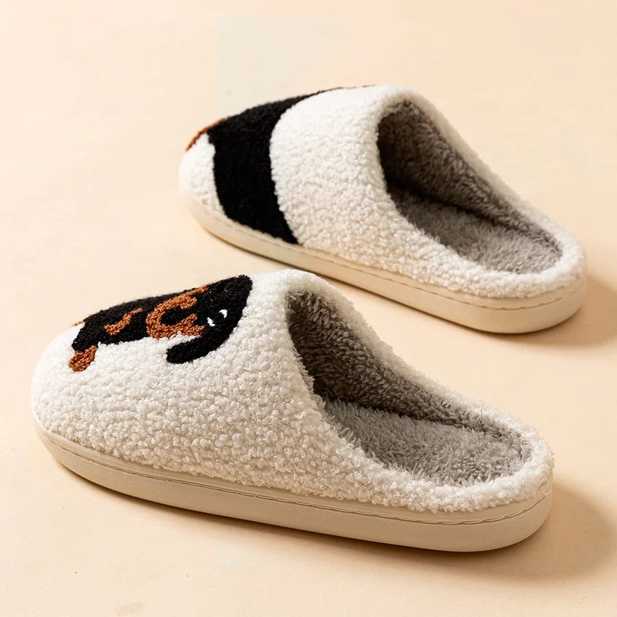 Women's Dachshund Dog Slippers — Cute Cartoon Indoor Comfort House Shoes
