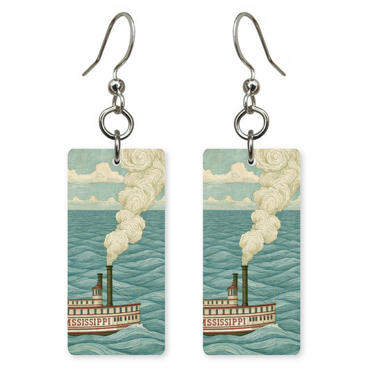 Mississippi Steamboat Earrings