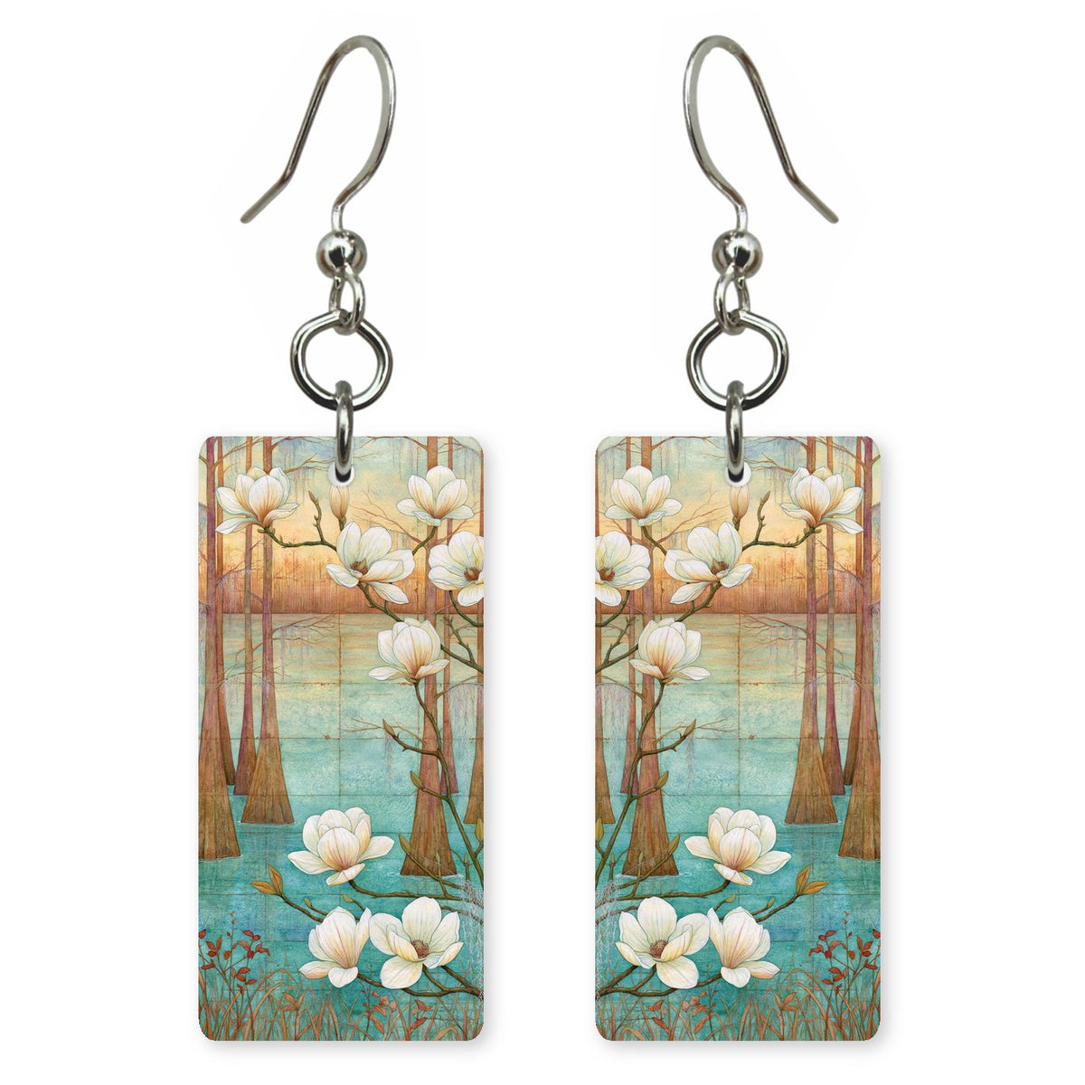 She's Choosing Mississippi Earrings | Cypress Magnolia | SC24B