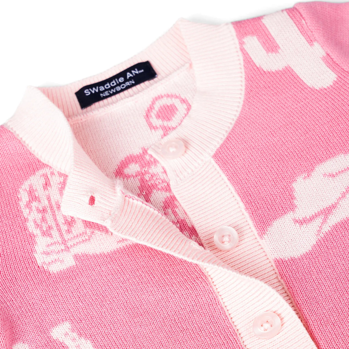 Pink Cowgirl Knit Baby Romper