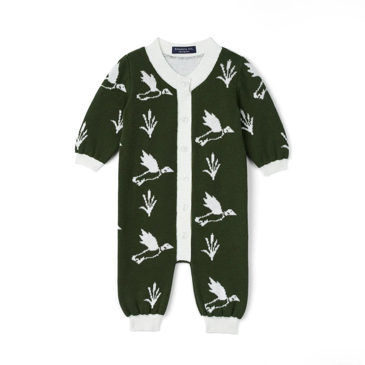Mallard Duck Knit Baby Romper