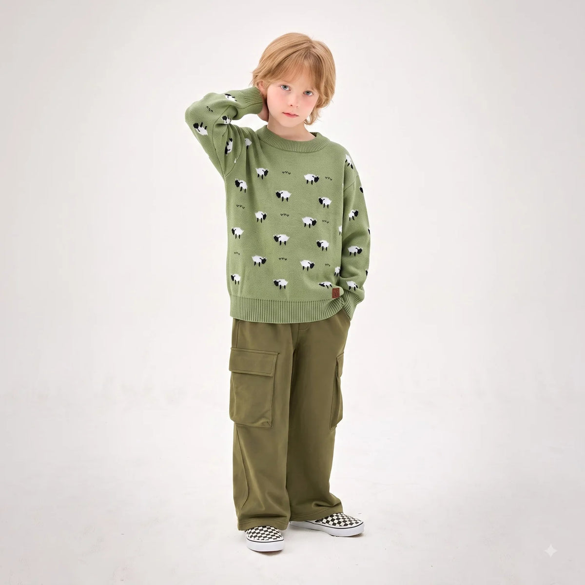 Countryside Sheep Knit Sweater – Toddler & Kids