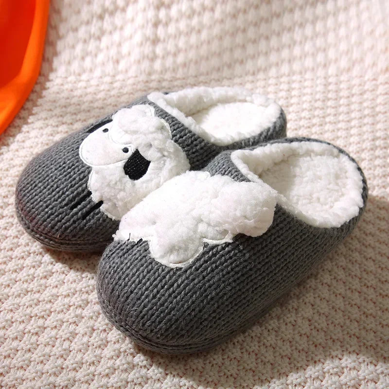Women's Cartoon Animal Indoor Slippers — Cozy Non-Slip House Shoes