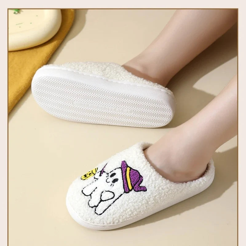 Halloween Ghost Plush Slippers