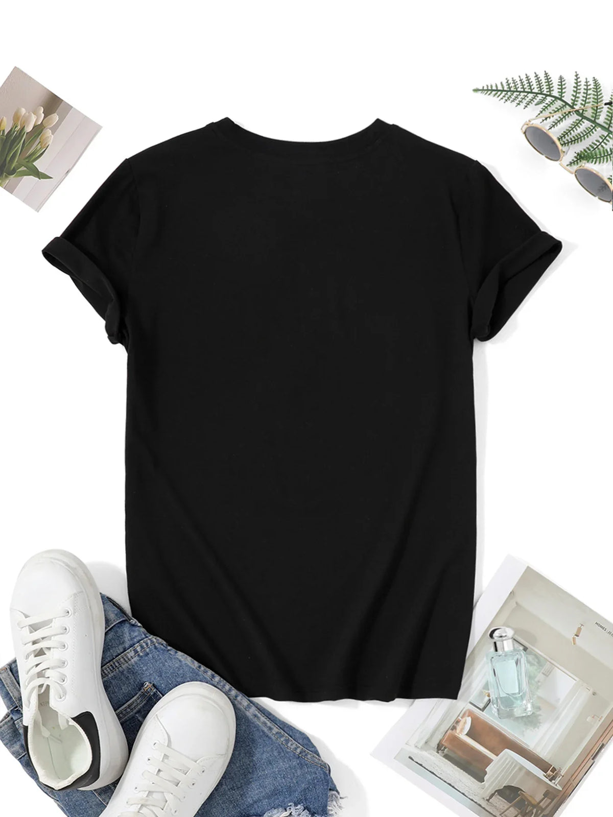 I'd Rather Be Thrifting Women's Graphic Tee — Retro Floral Typography