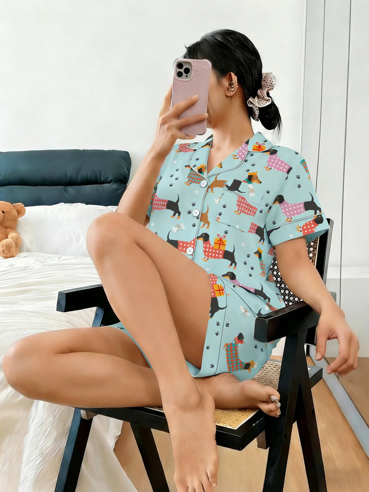 Christmas Dachshund Pajama Set