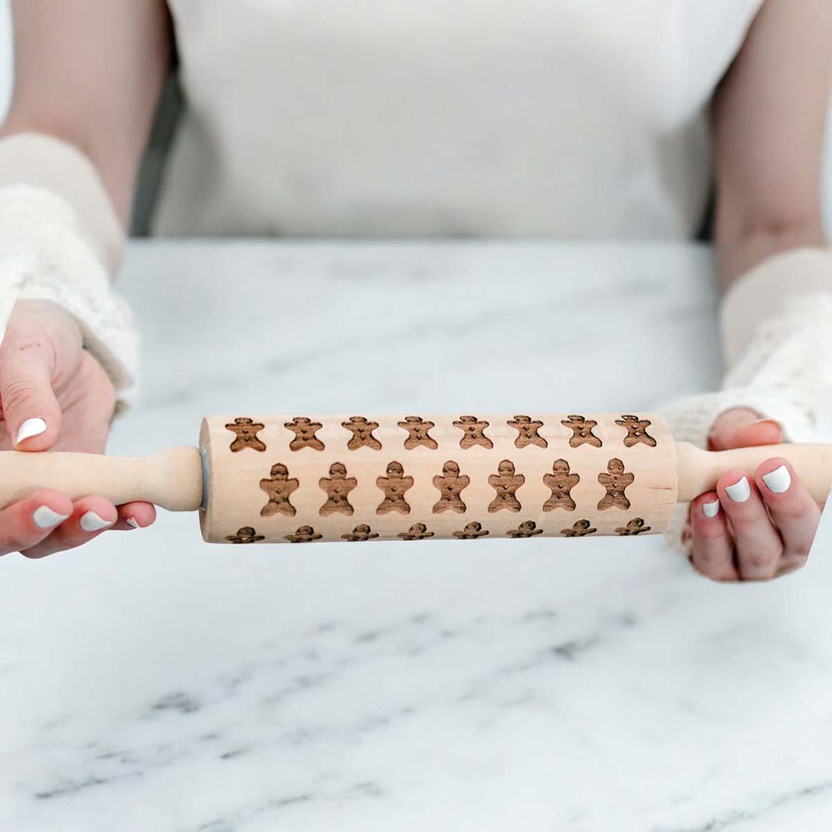 Embossed Christmas Rolling Pin | 10 Designs