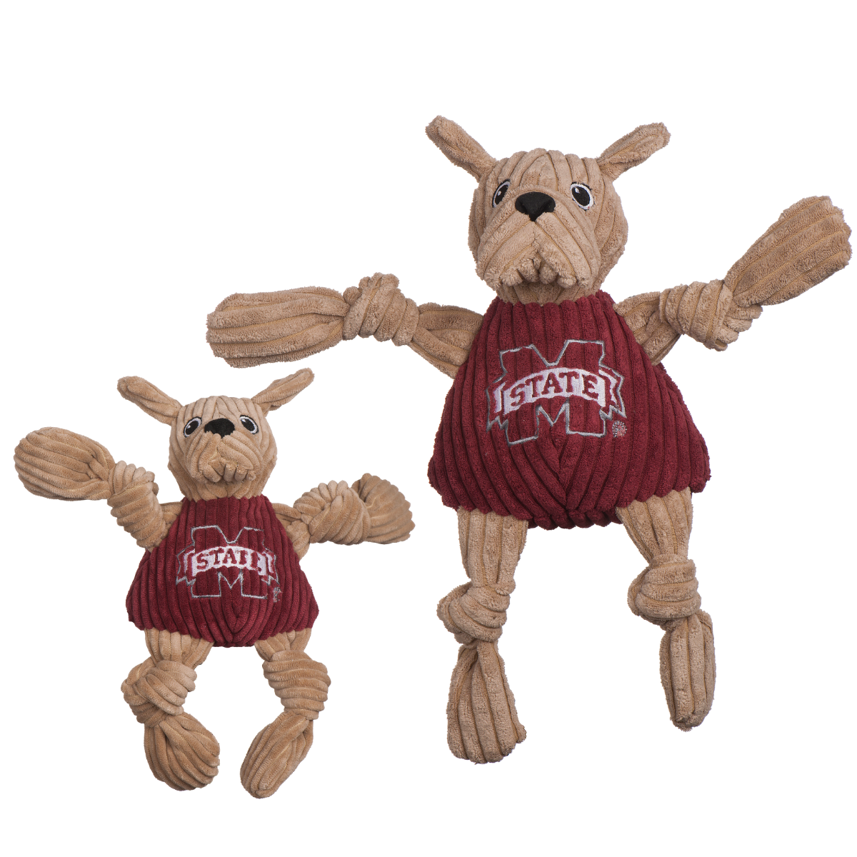 Mississippi State Bully Bulldog Knottie® Plush Dog Toy