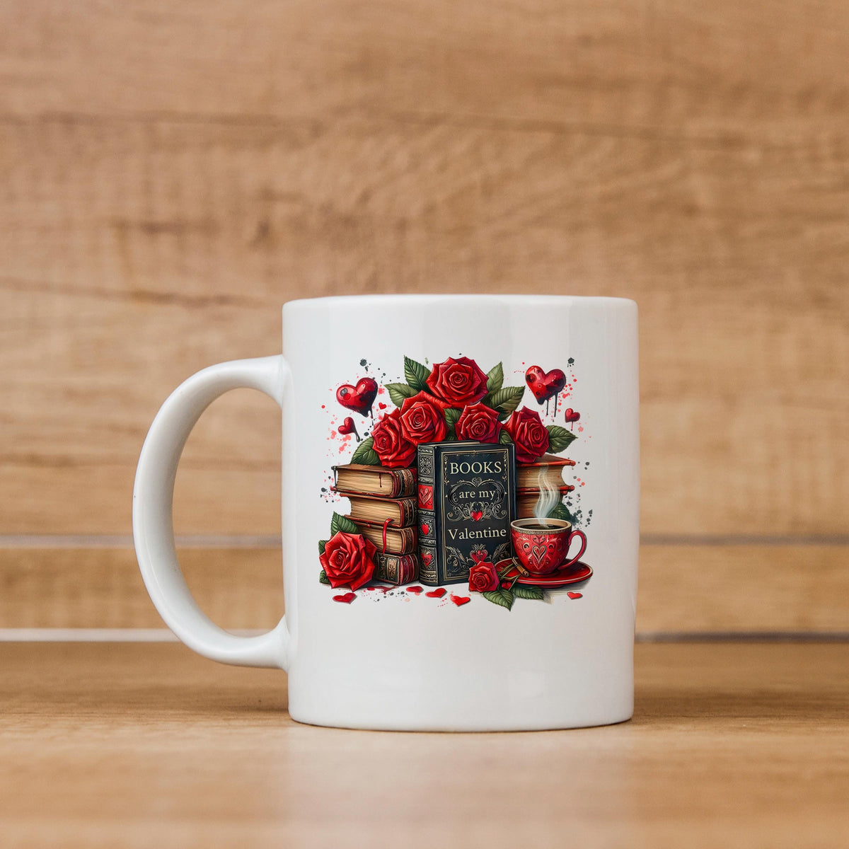 Books Are My Valentine Ceramic Mug