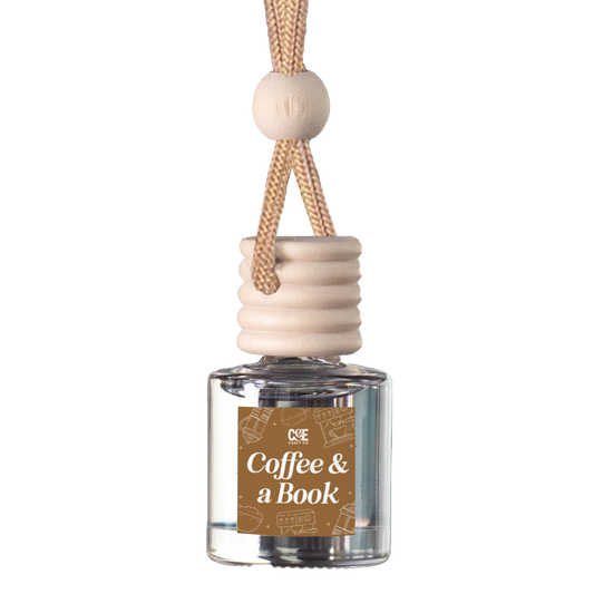 Coffee & A Book Car Freshener | Coffee Lover & Bookworm Gift