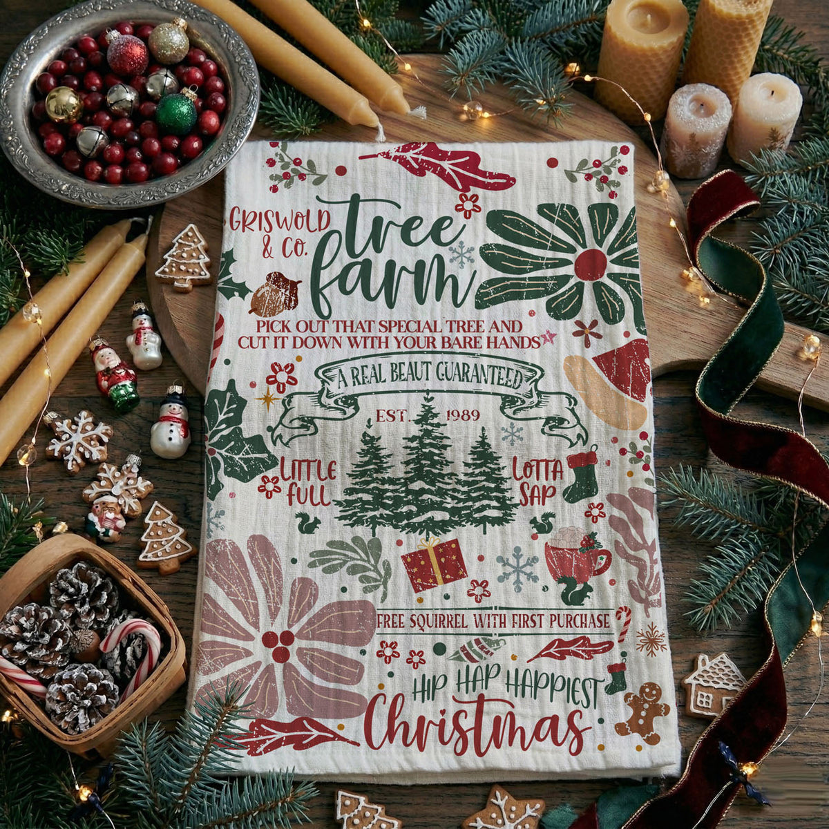 Griswold & Co. Tree Farm Christmas Kitchen Towel