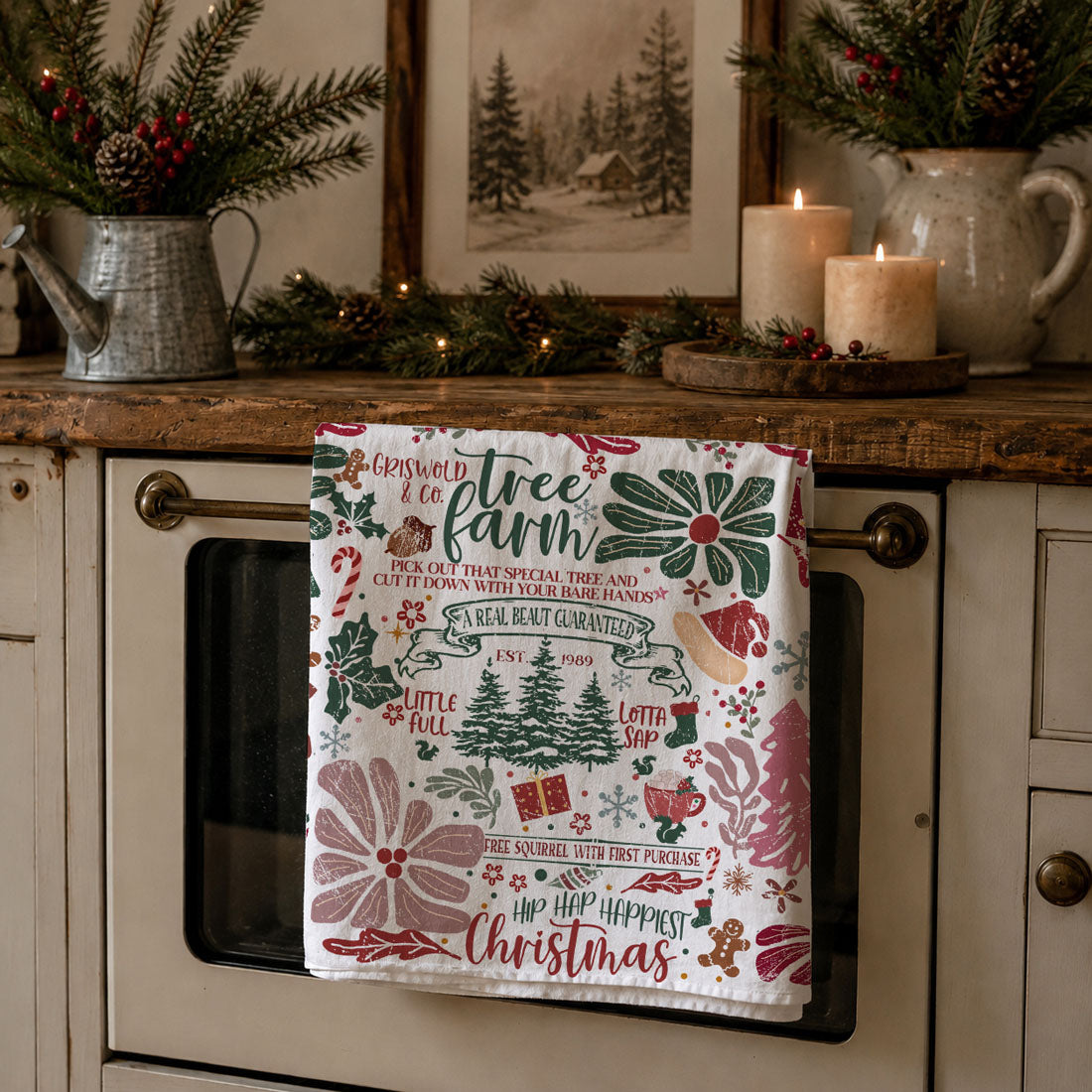 Griswold & Co. Tree Farm Christmas Kitchen Towel