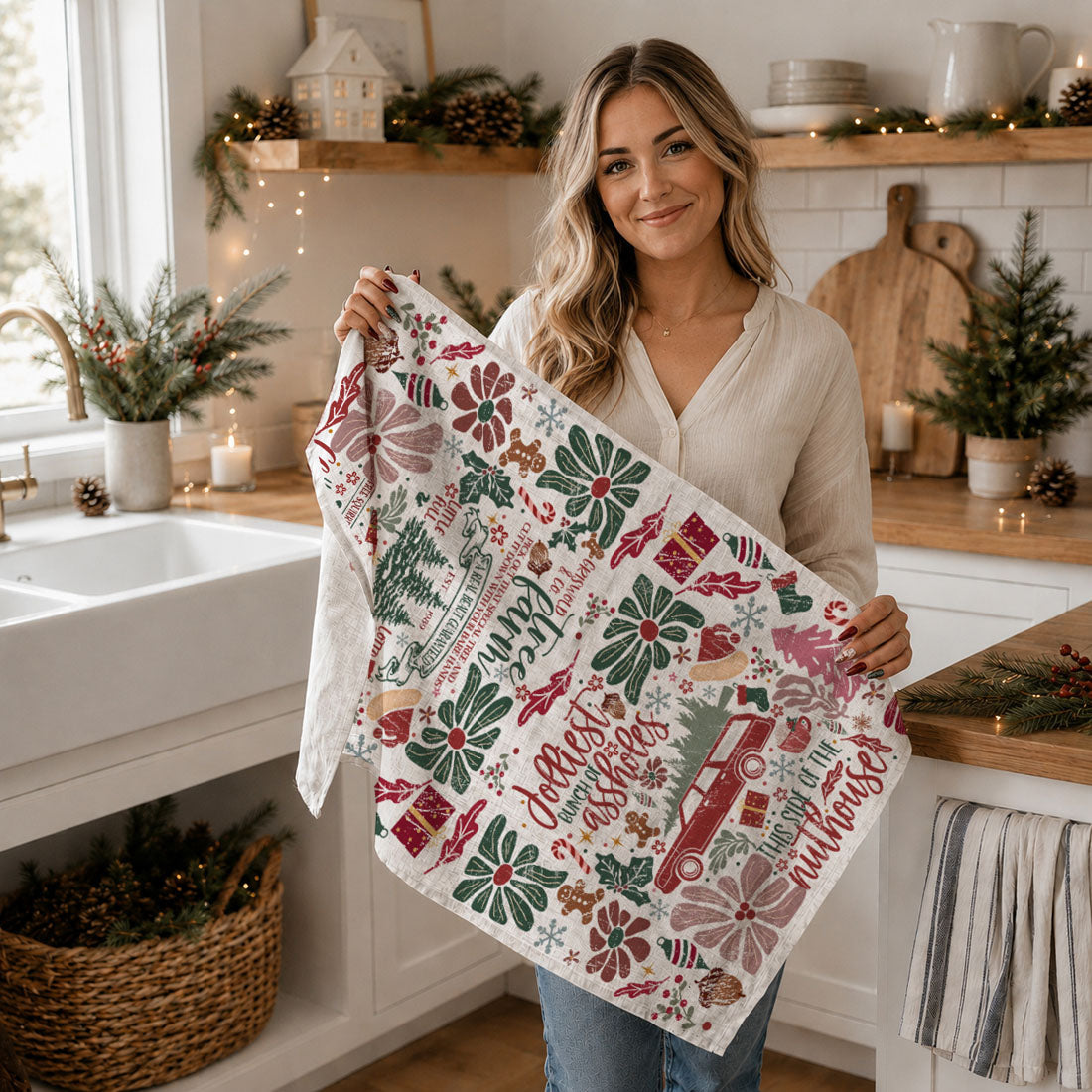 Griswold & Co. Tree Farm Christmas Kitchen Towel