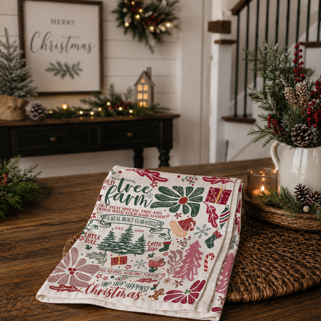 Griswold & Co. Tree Farm Christmas Kitchen Towel