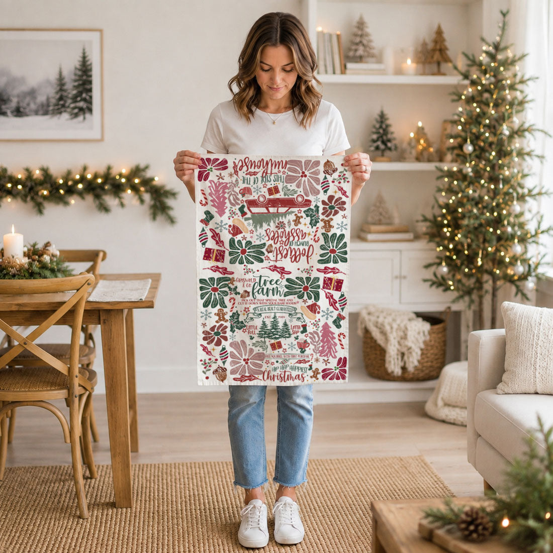 Griswold & Co. Tree Farm Christmas Kitchen Towel