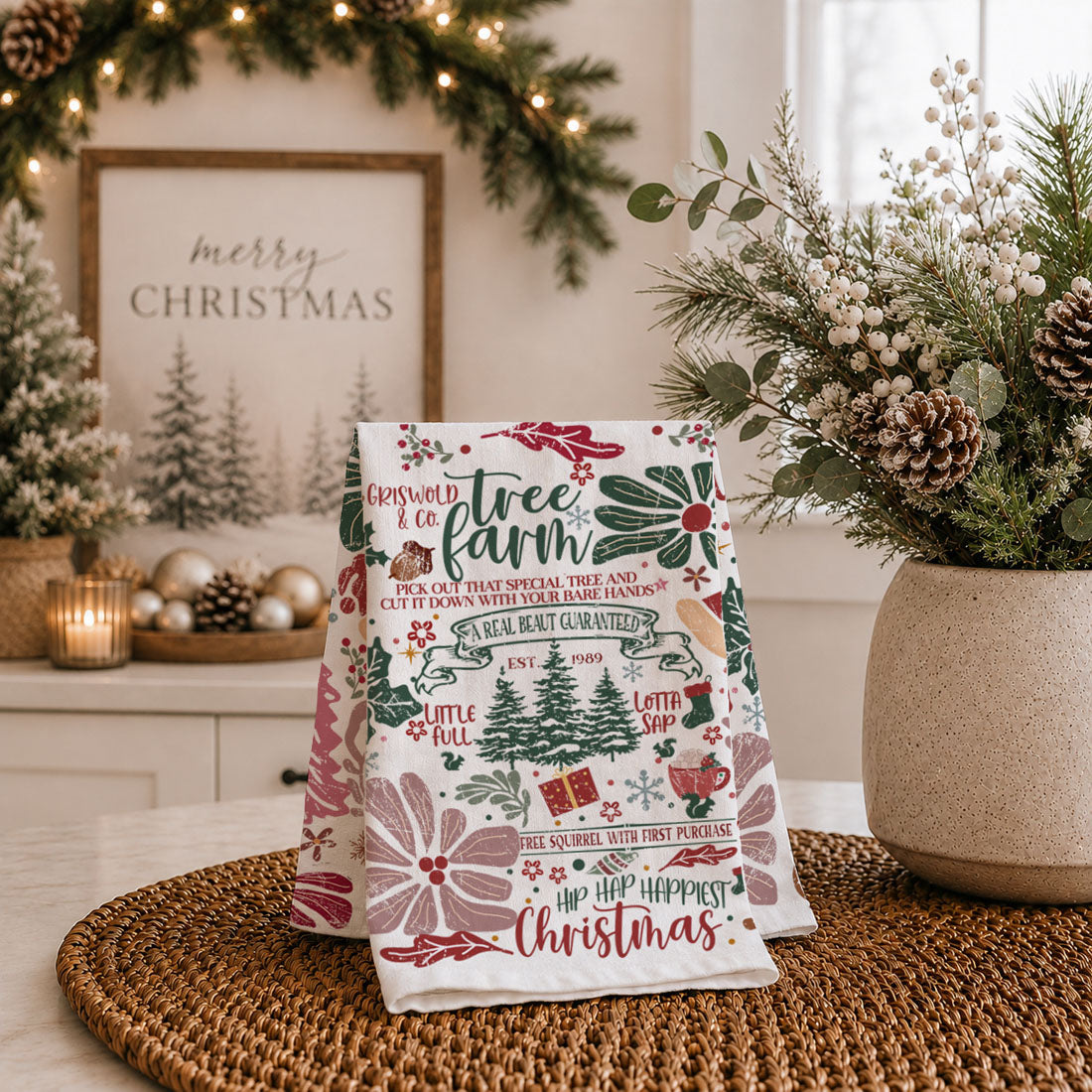 Griswold & Co. Tree Farm Christmas Kitchen Towel