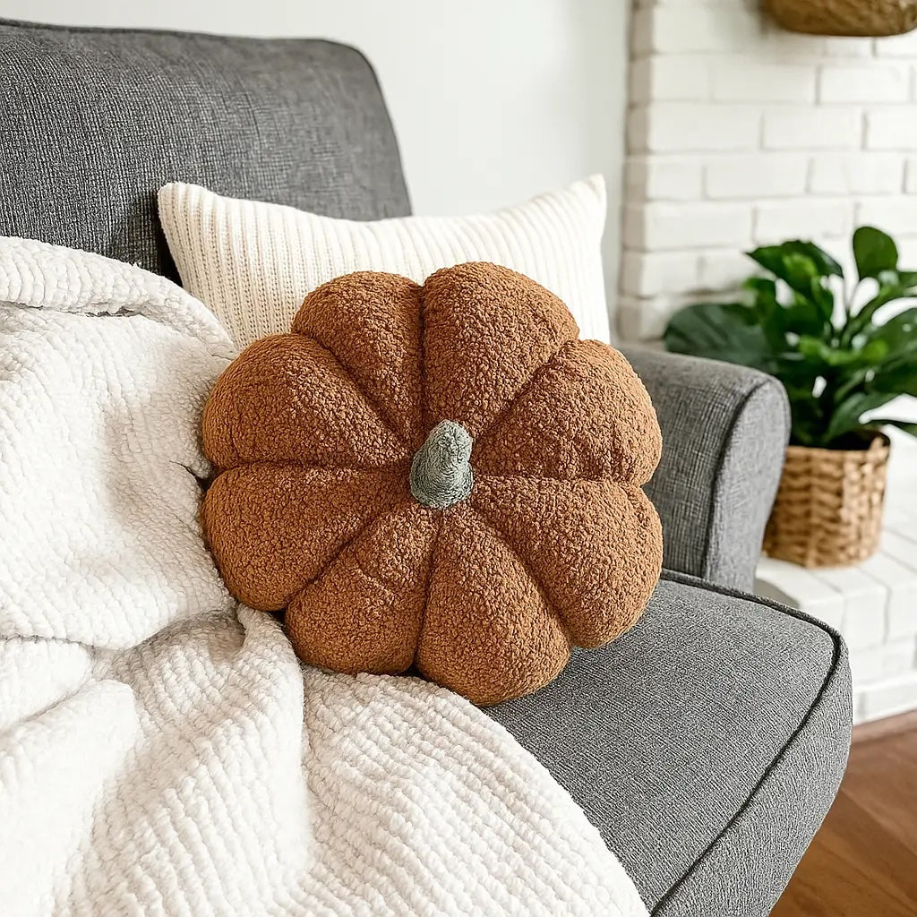 Plush Teddy Velvet Pumpkins